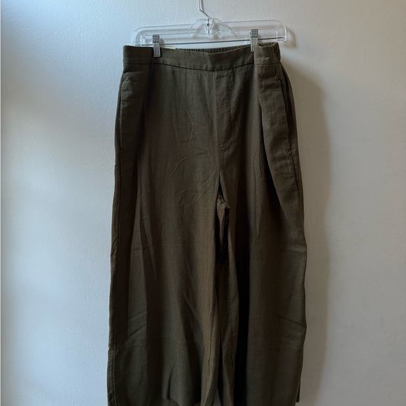 Banana Republic Olive Wide-Leg Pants NWT - Picture 2 of 5
